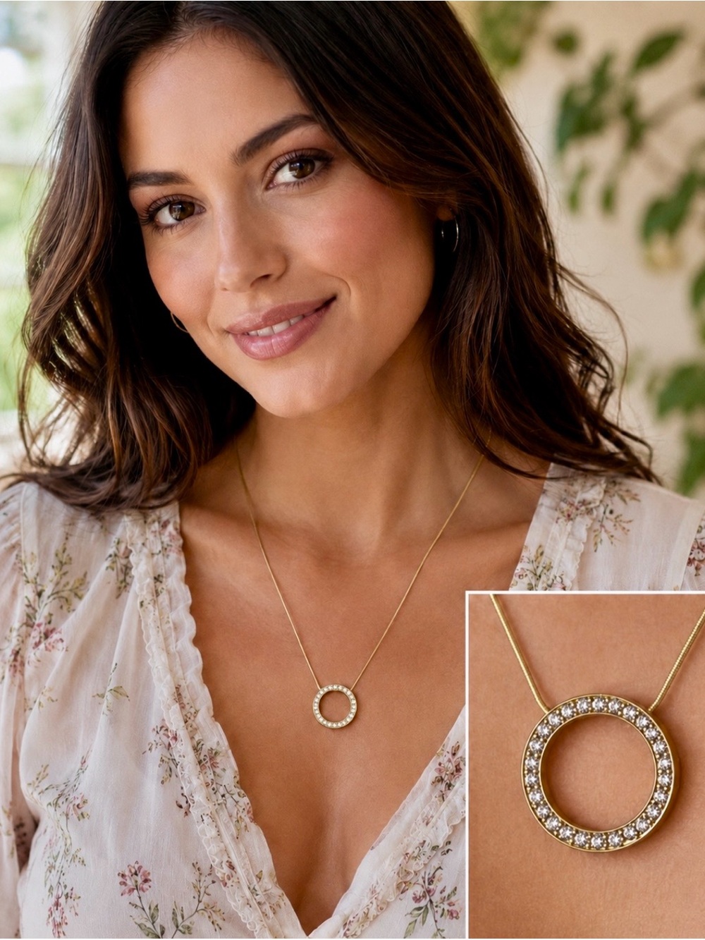 Rhinestone necklace